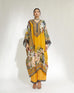 Mustard Floral Kaftan Set HVF-0008