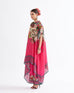Fuchsia Owl Neck Kaftan Set HVF-0001