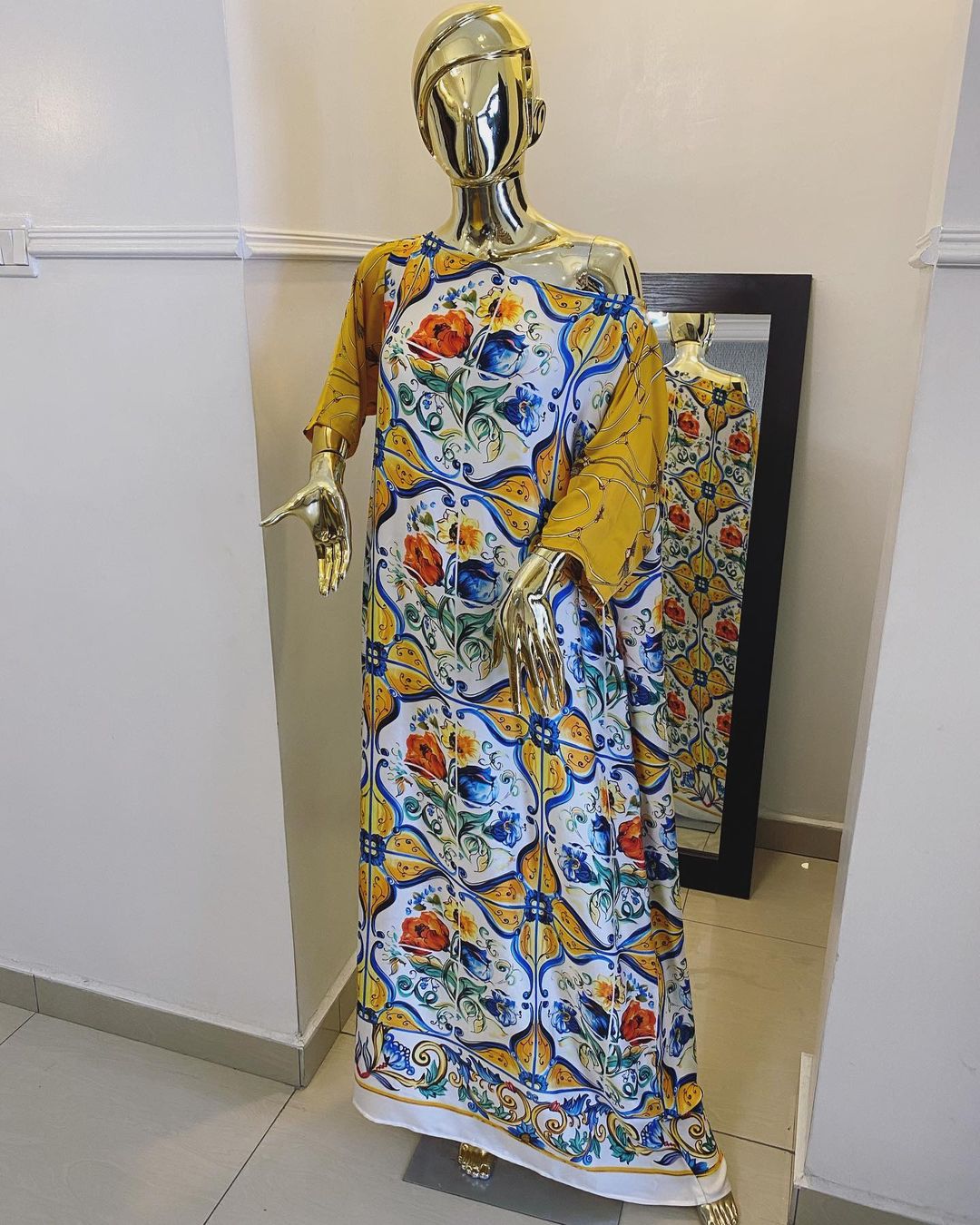 D&G Tile Print Silk Shirt HSC-0057