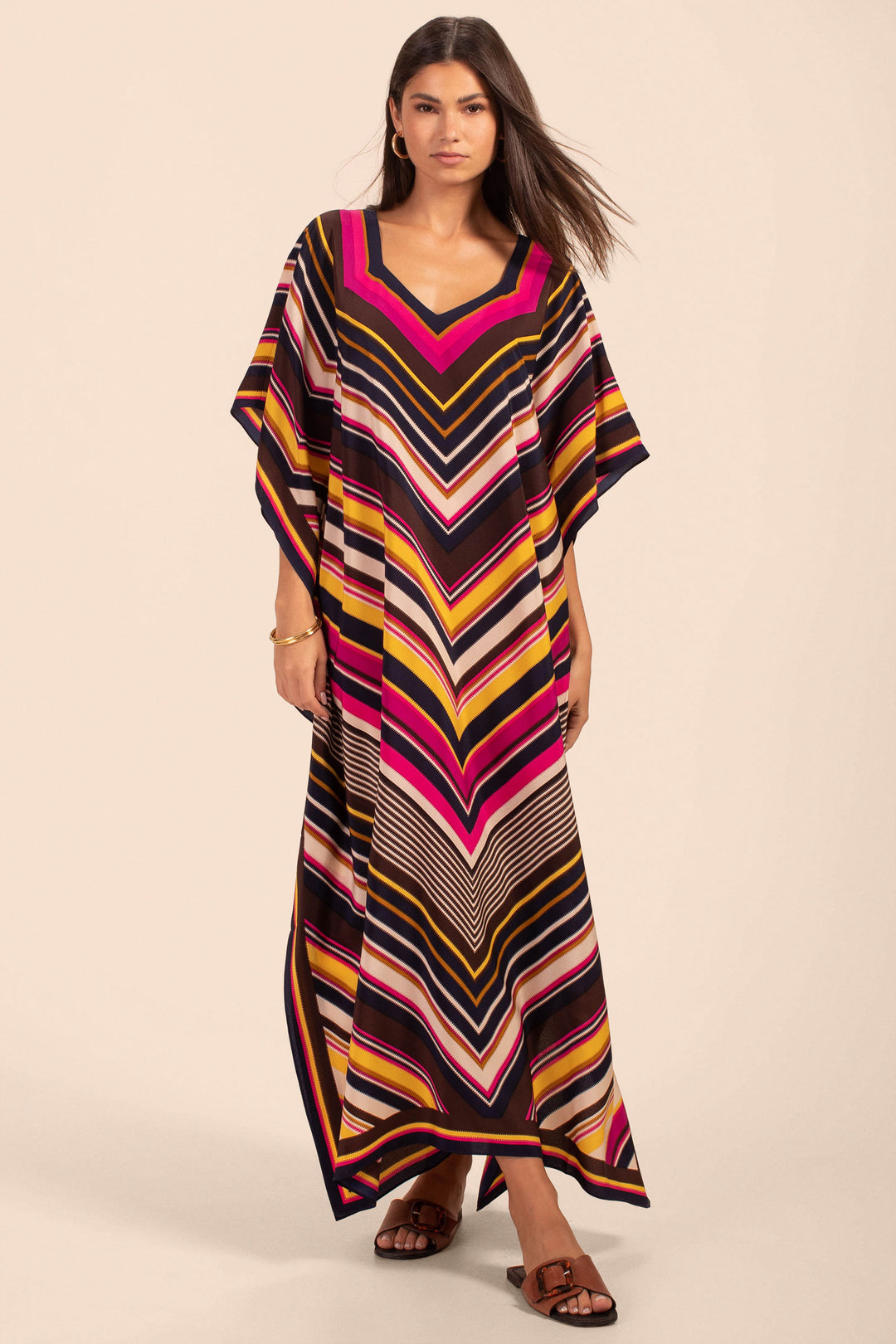 Multi Lines Kaftan HLK-0152