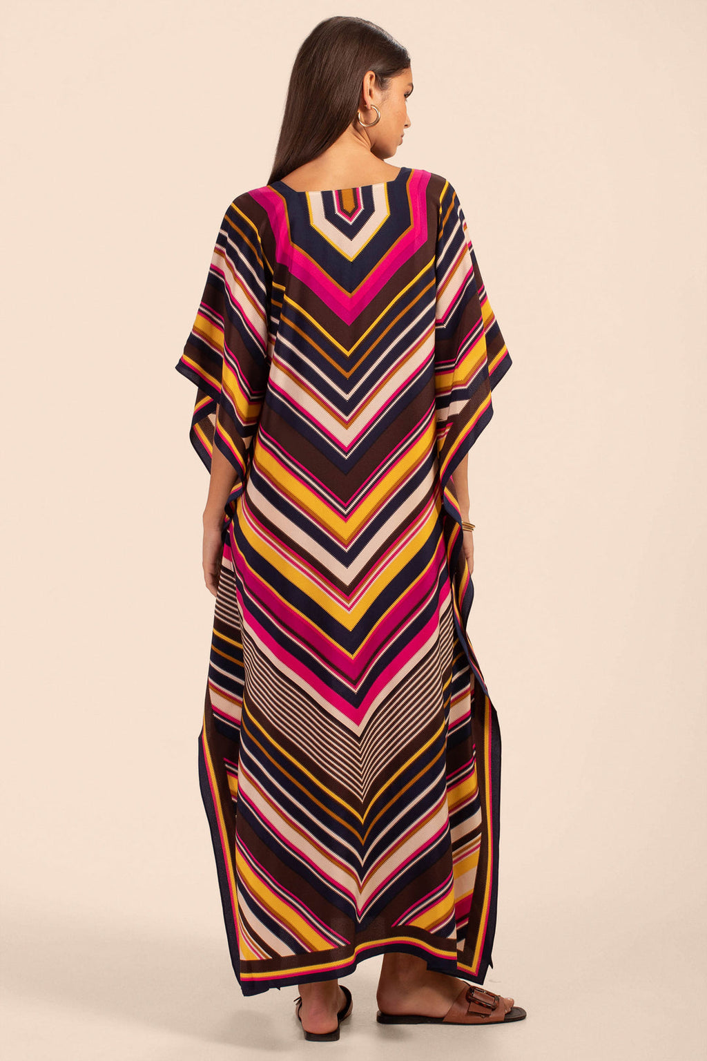 Multi Lines Kaftan HLK-0152