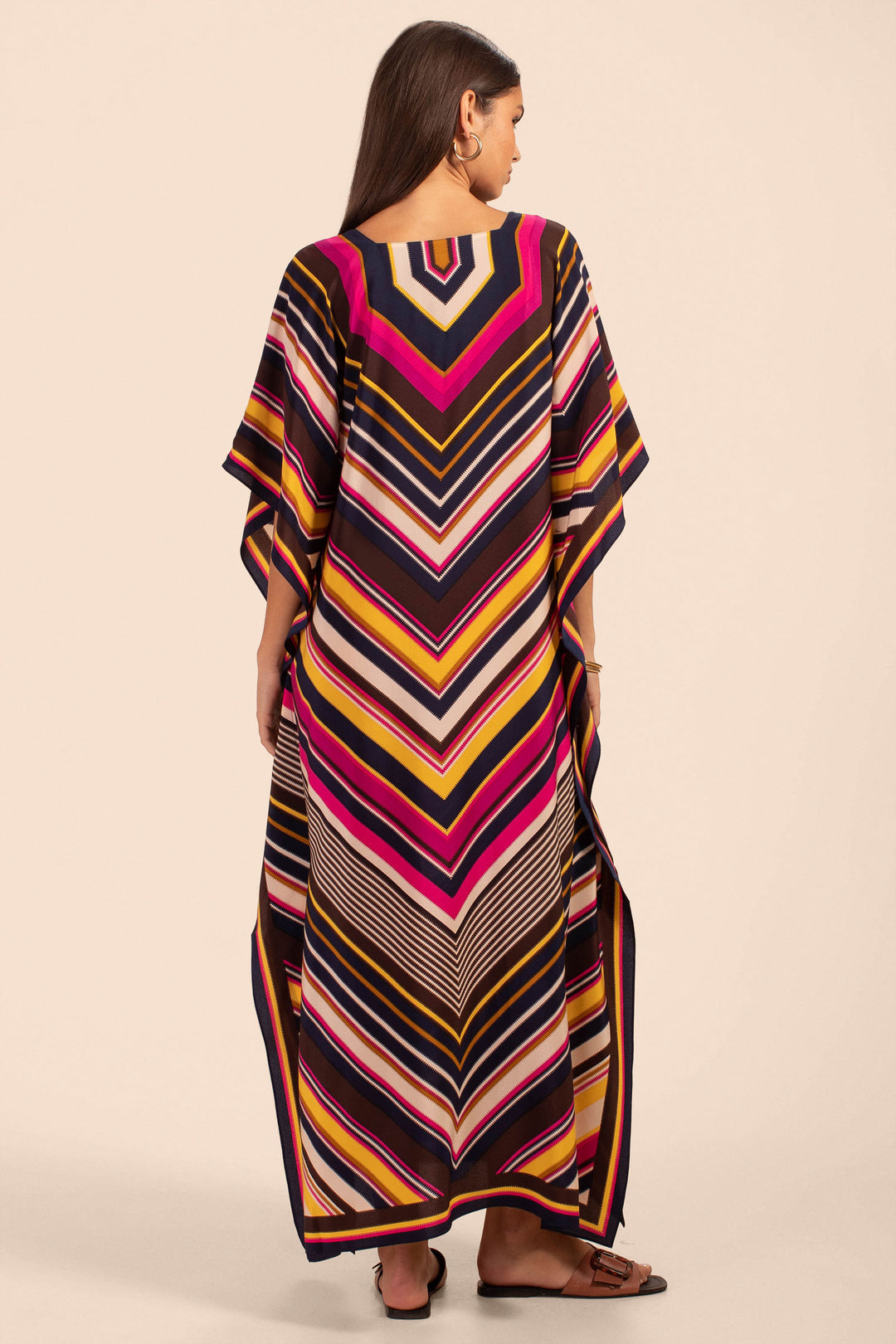 Multi Lines Kaftan HLK-0152