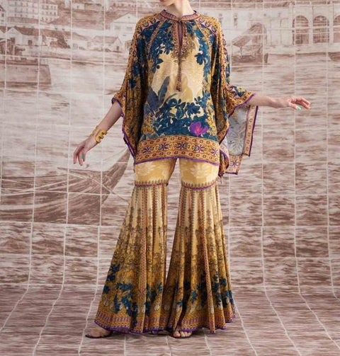 Mustard Sharara  Set HMAY-0029