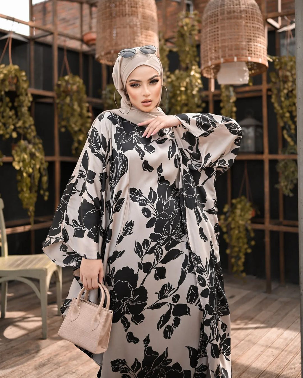 Floral Kaftan Abaya HAC_0067