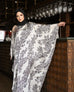 Black & White Abaya Kaftan HLK-0078