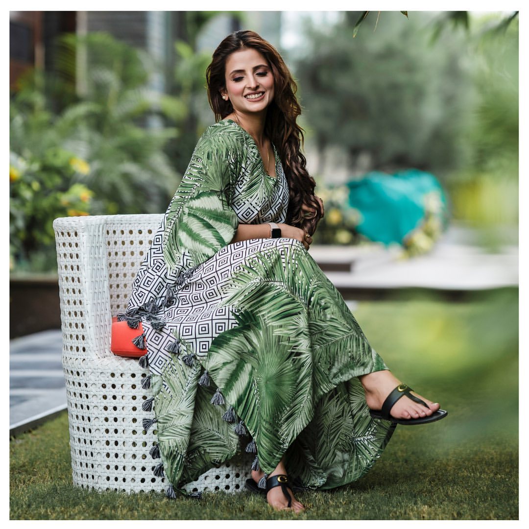 Tropical Leaf Kaftan HLK-0193