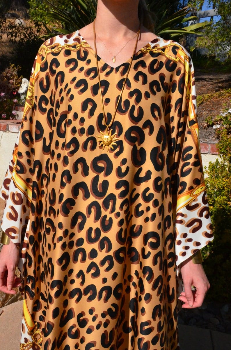 Leopard Print  Kaftan HSK-0010