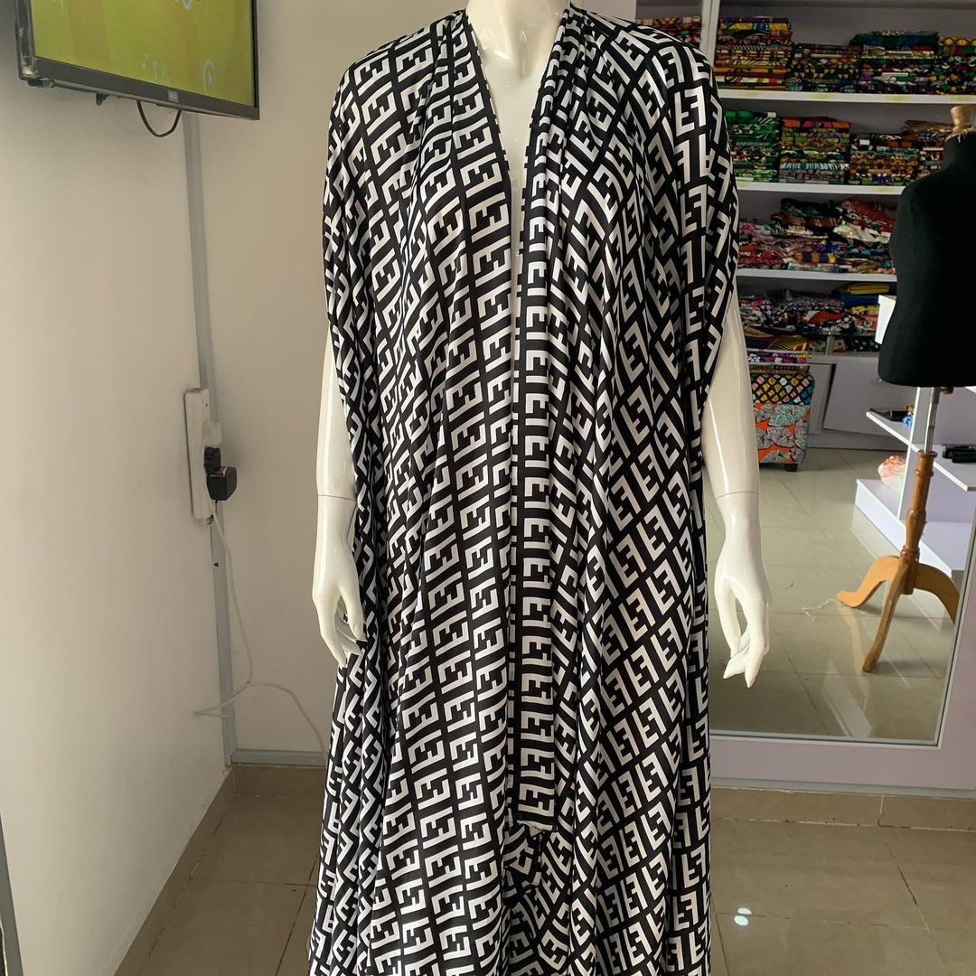 Fendi Cape  Silk Kaftan HCC-0005