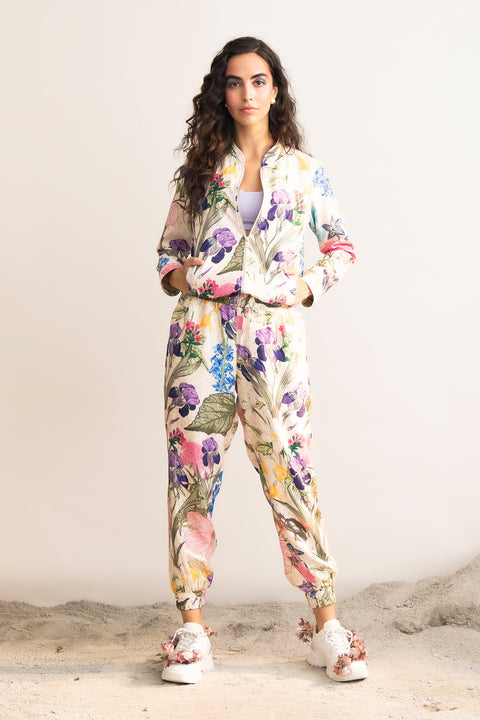 Floral Bomber Jacket Set HCS-0049