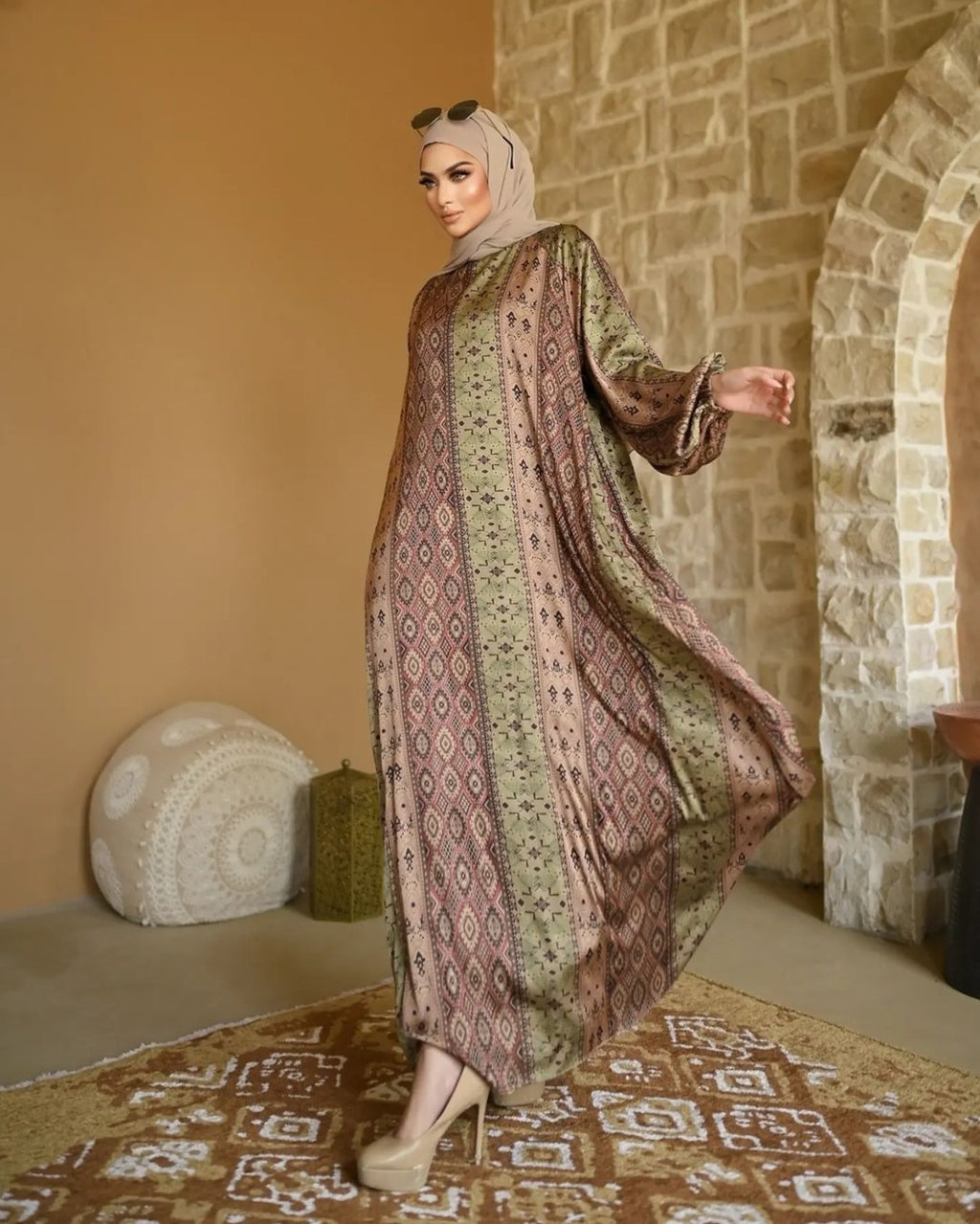 Shades Of Green Abaya HAC_0151