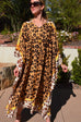 Leopard Print  Kaftan HSK-0010