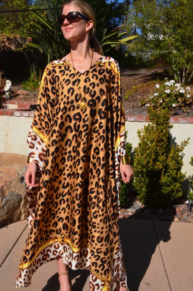Leopard Print  Kaftan HSK-0010