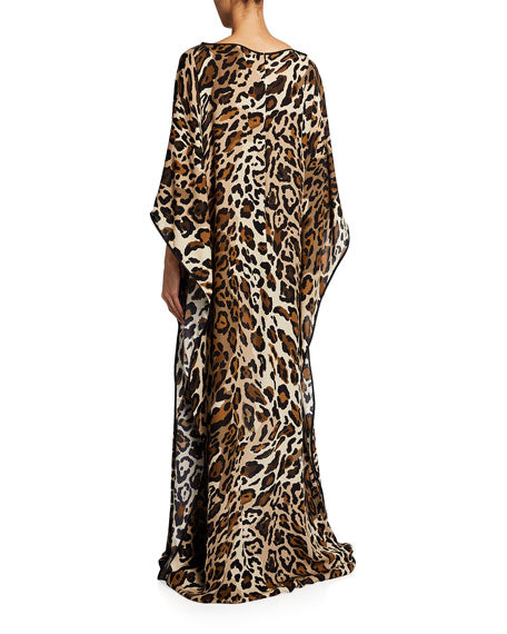 Leopard-Print aftan with Embroidered Patch HLK-0178