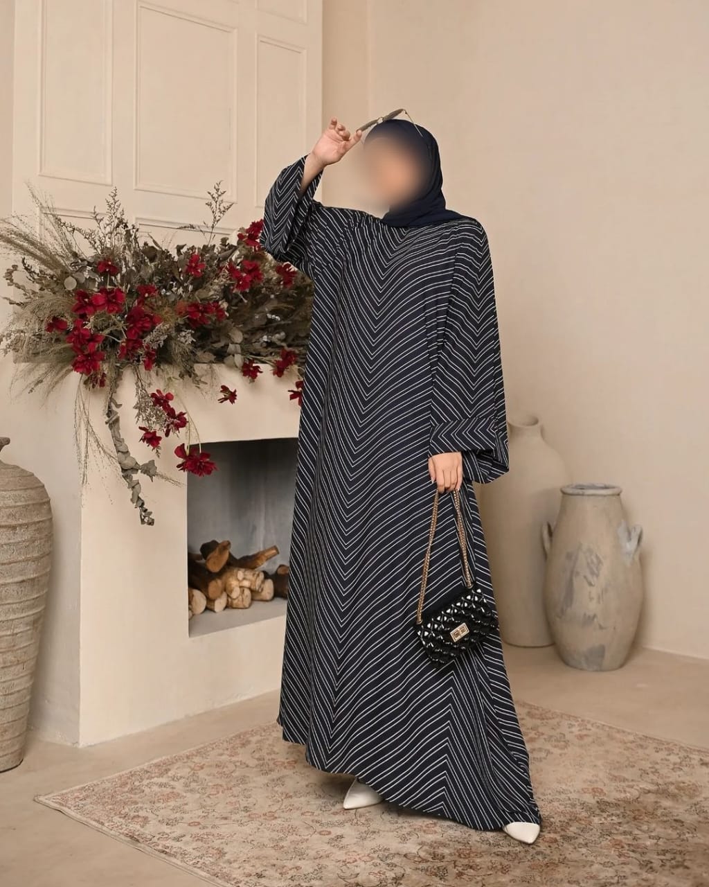 Blue Line Abaya HAC_0036