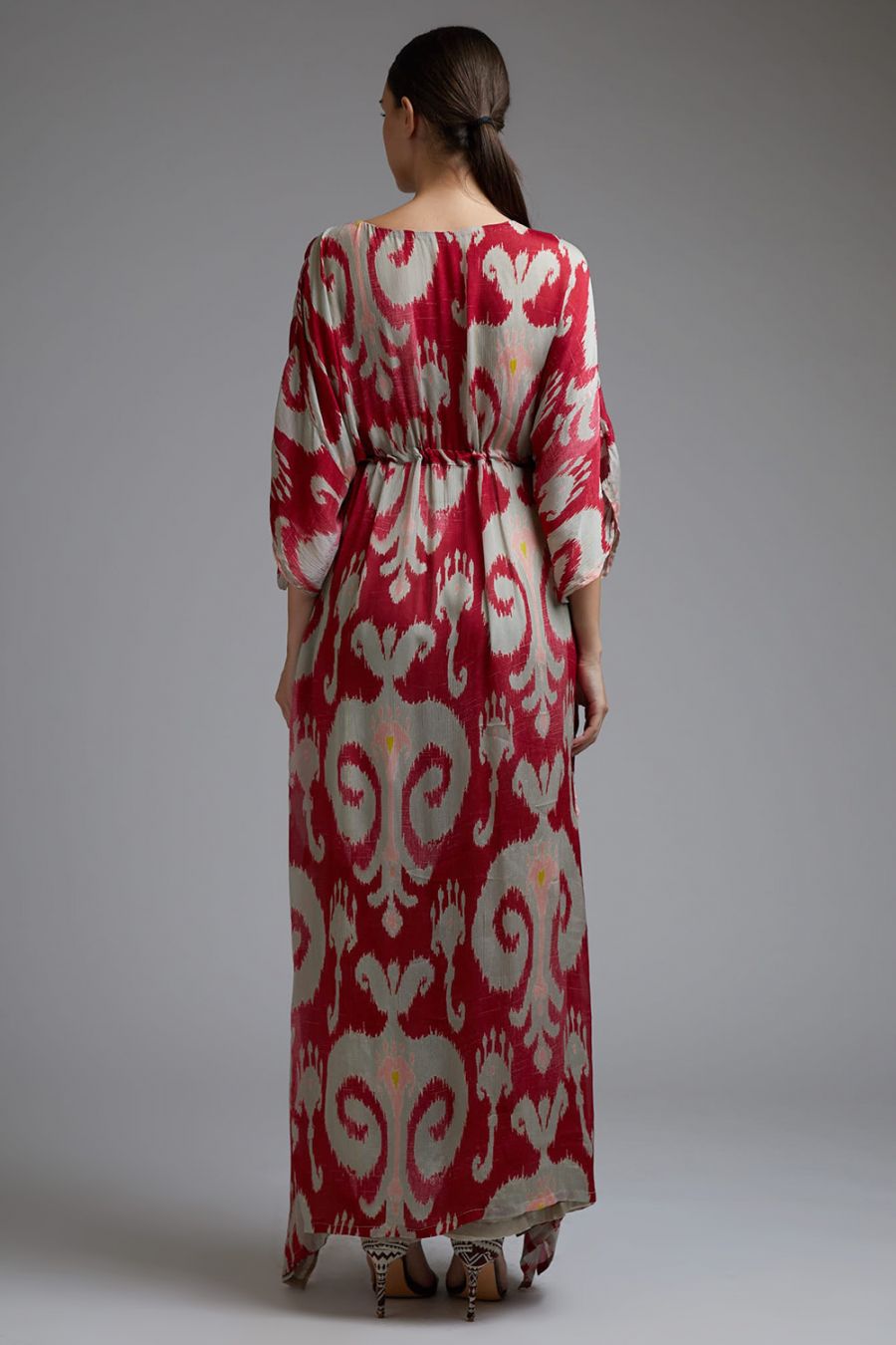 Pink Off-white Kaftan HLK-0024