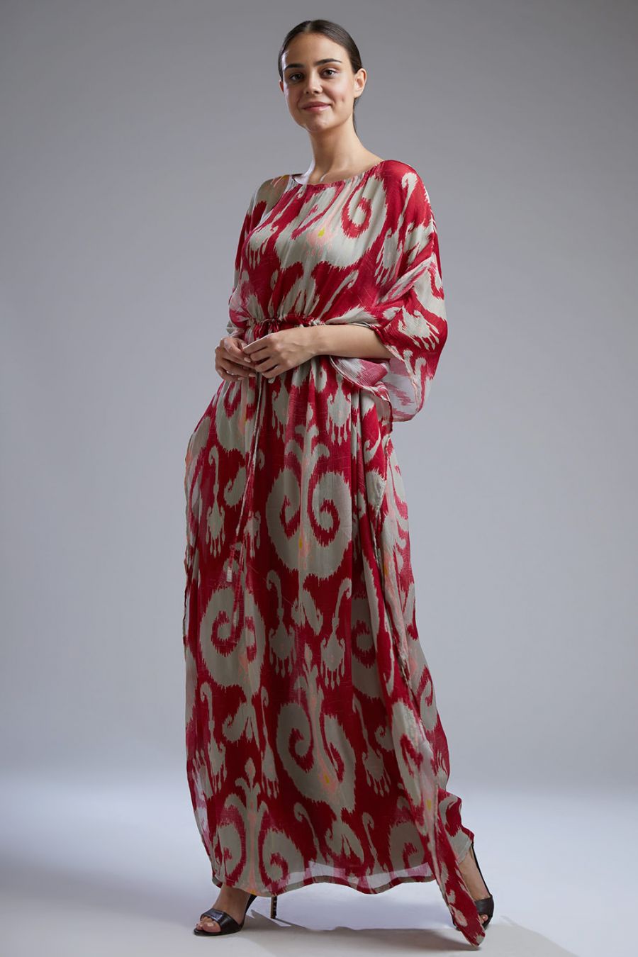 Pink Off-white Kaftan HLK-0024