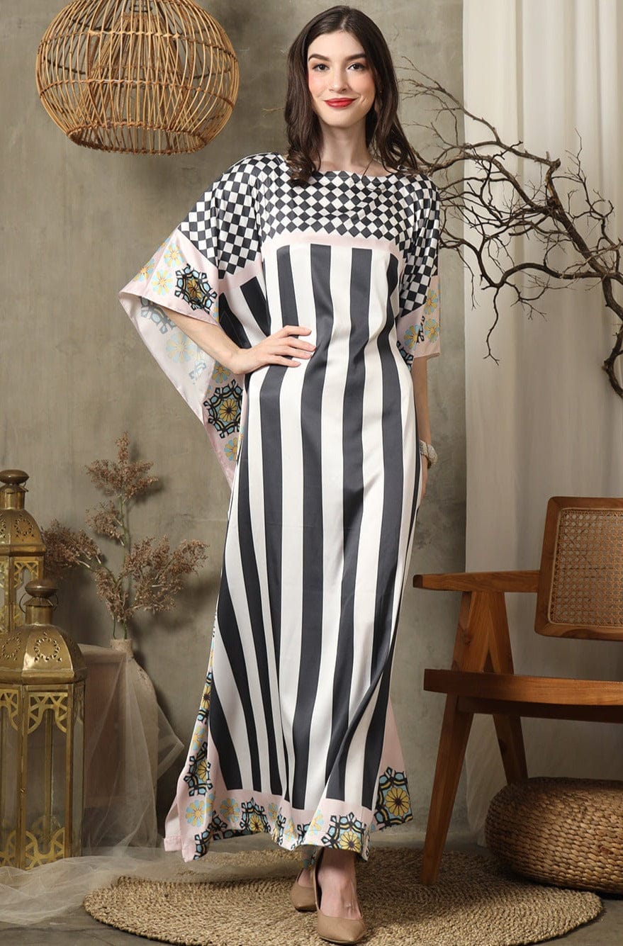 Pink Stripe Kaftan HSK-0001