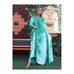 Light Green Velvet Gown HVC-0006