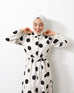 Polka Dot Abaya HLF-0015