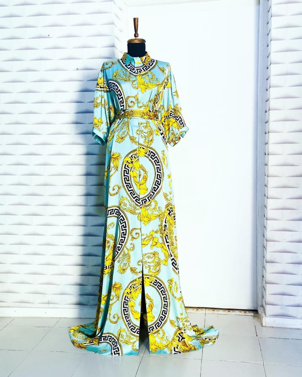 Versace Sea Green Maxi  HWD-0045