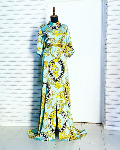 Versace Sea Green Maxi  HWD-0045