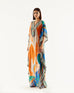 Orange Geomatric RR Kaftan HLK-0174
