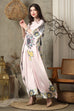 Pink Stripe Silk Kaftan HSK-0009