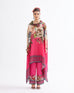 Fuchsia Owl Neck Kaftan Set HVF-0001
