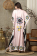 Pink Stripe Silk Kaftan HSK-0007