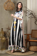 Pink Stripe Silk Kaftan HSK-0007