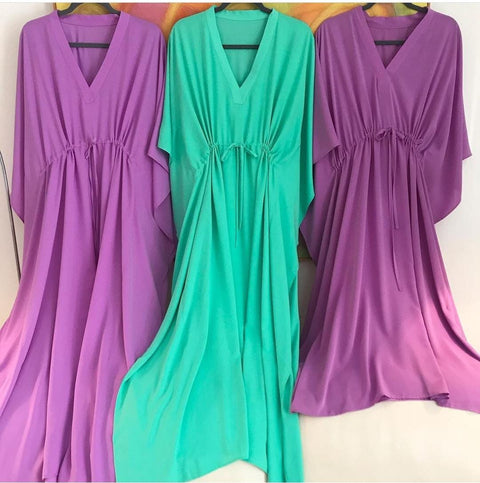 Plain Lawn Kaftan HLK-0003