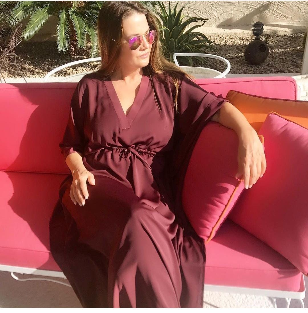 Plain Lawn Kaftan HLK-0003