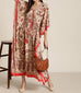 Silk Floral Kaftan HEK-0007