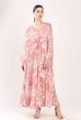Pink & White Floral Kaftan HLK-0198