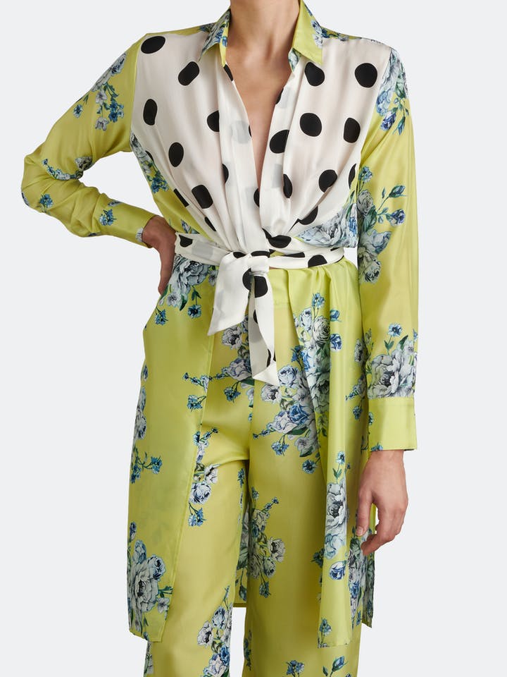 Green Floral Polka HWD-0006