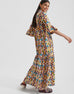 Geometric Print Long Dress HWD-0063