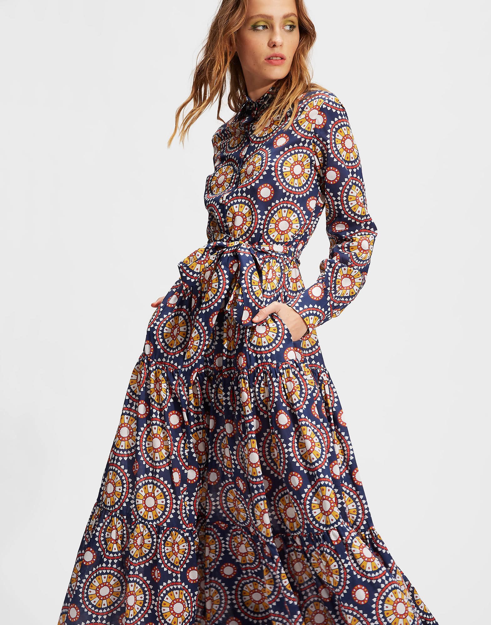 Geometric Circle Frock HWD-0067