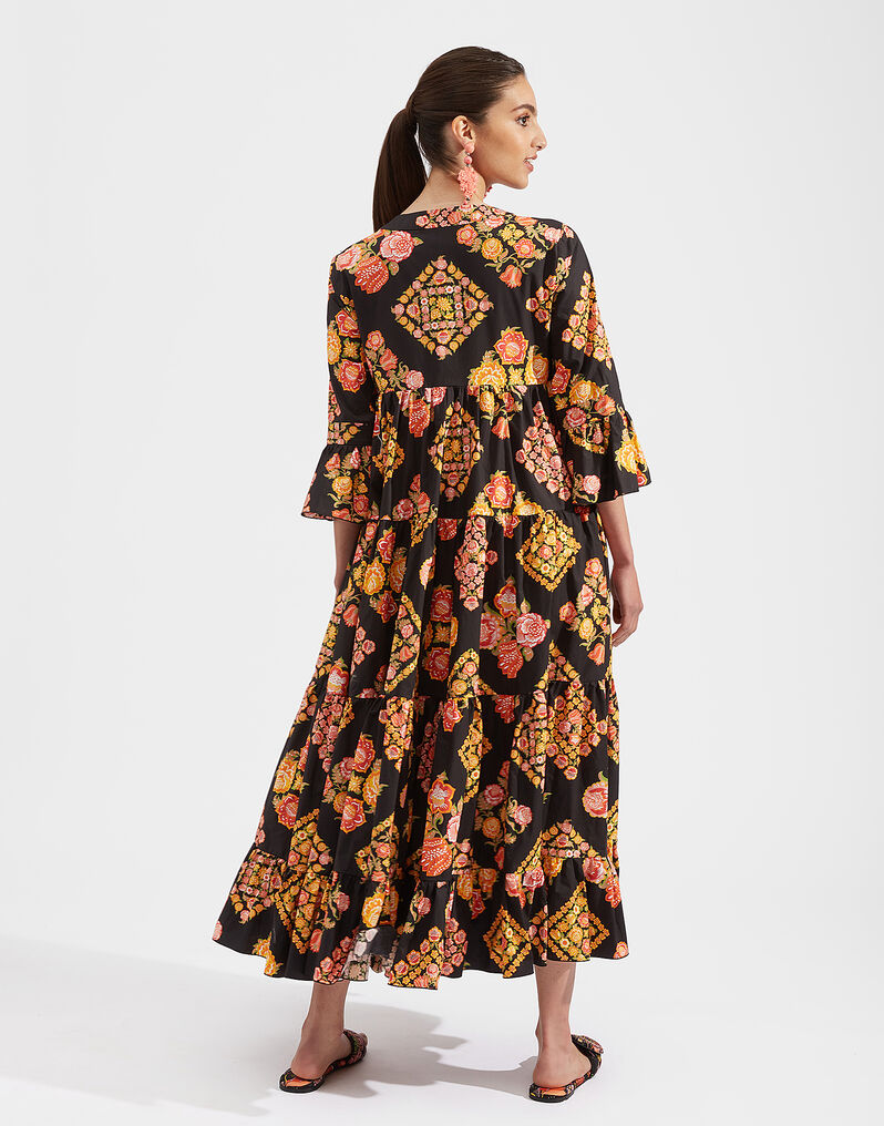 LDJ Printed Frock  HWD-0018