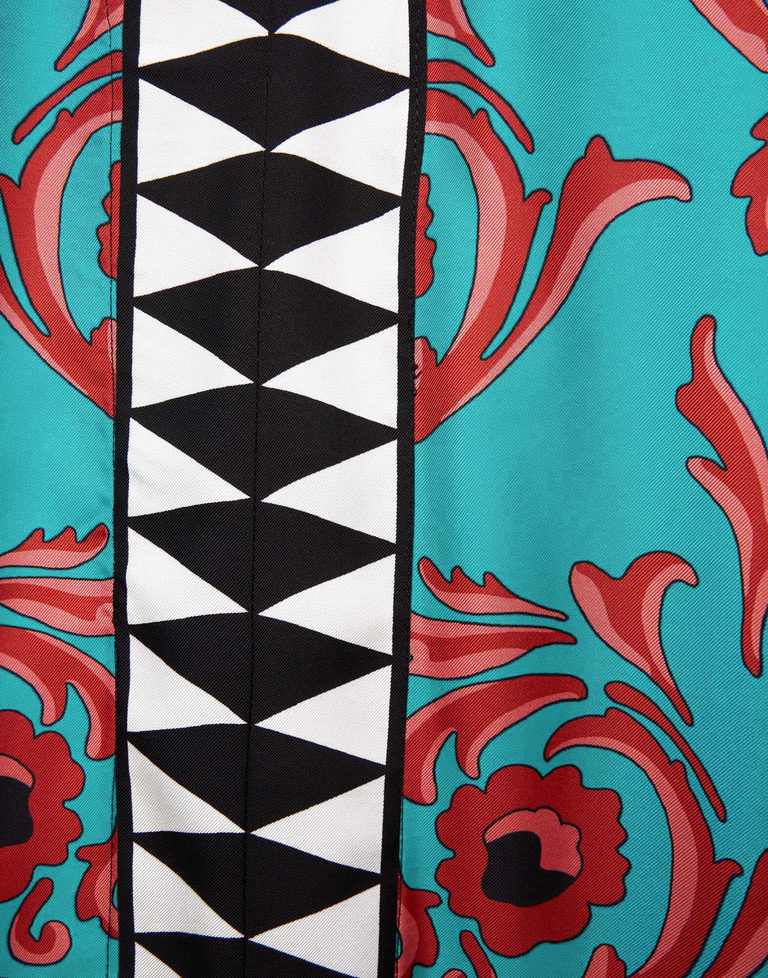 Geometric Floral Long Dress HWD-0064