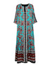 Geometric Floral Long Dress HWD-0064