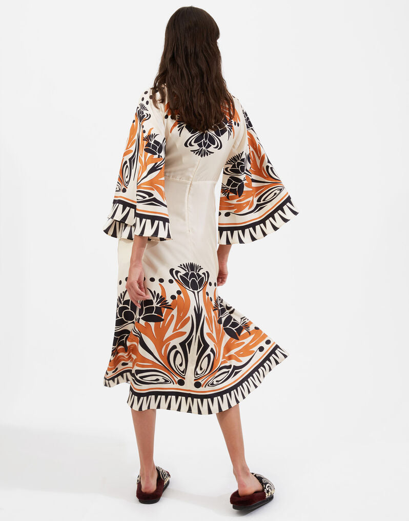 Orange Black Aline Shirt HSC-0039