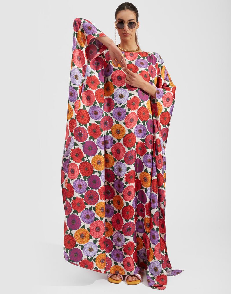 Floral Print Kaftan HLK-0101