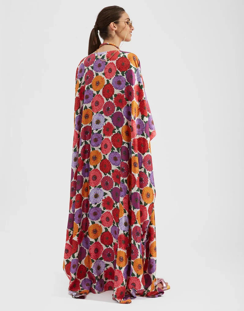 Floral Print Kaftan HLK-0101