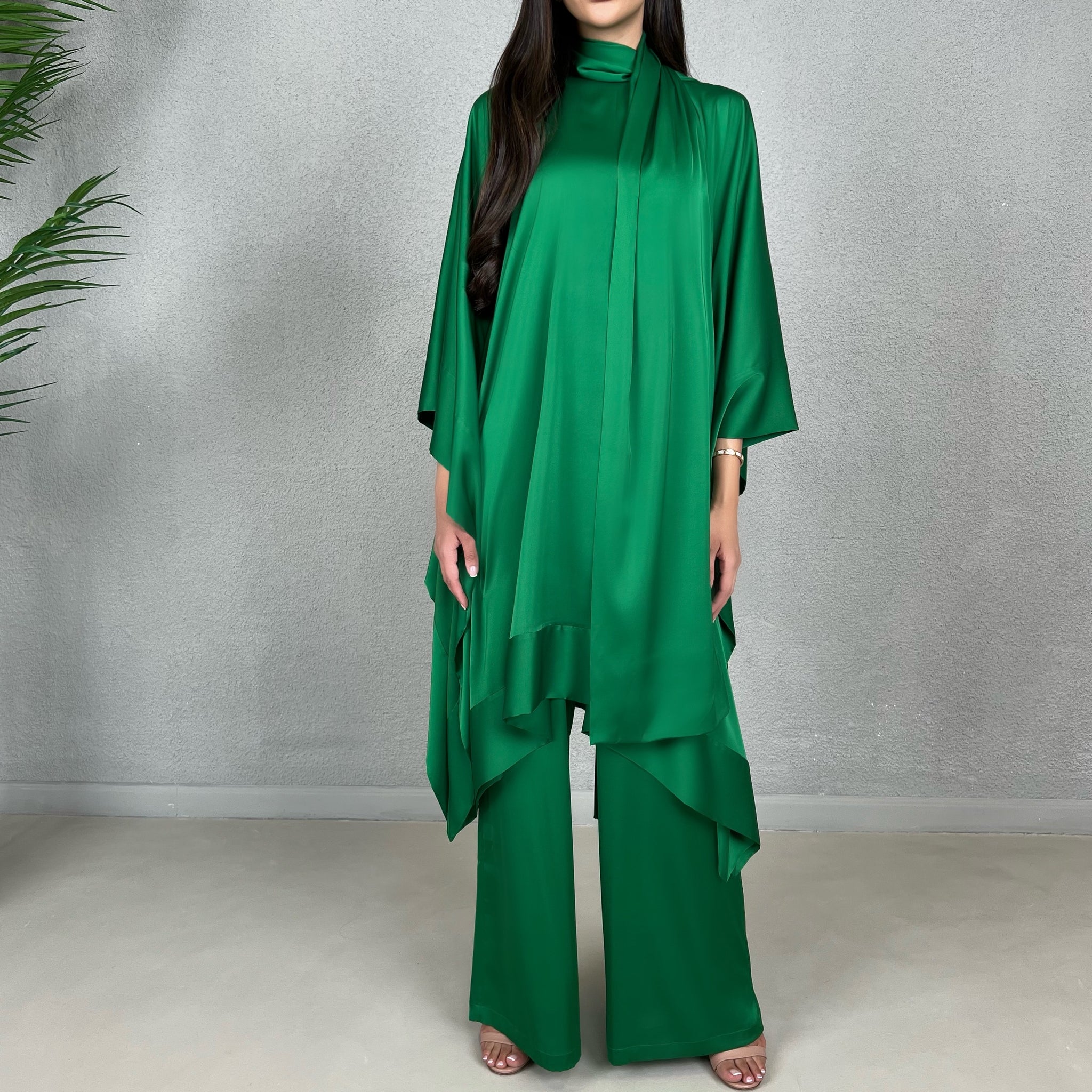 Green Kaftan Set
