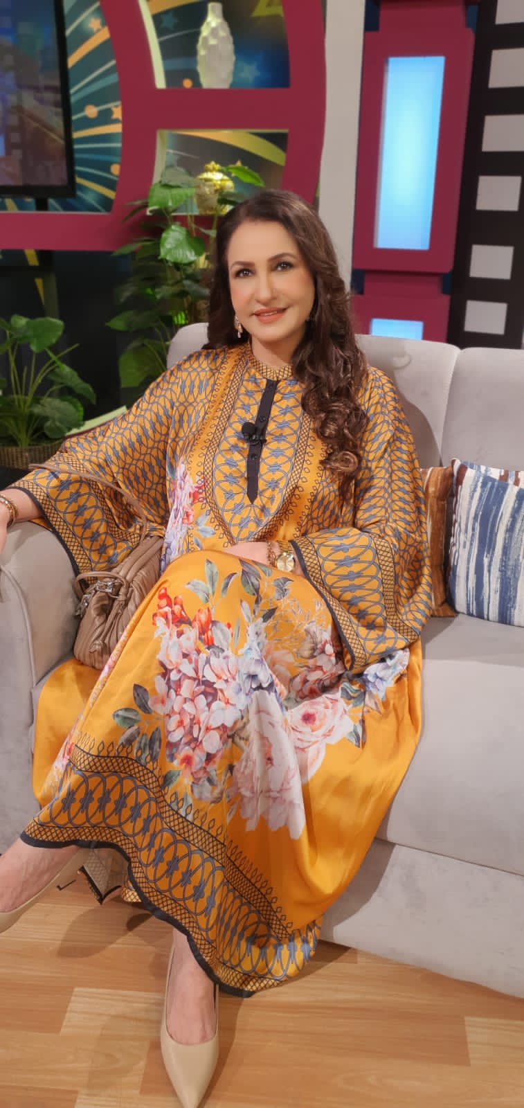 Mustard Kaftan Set HCW-003