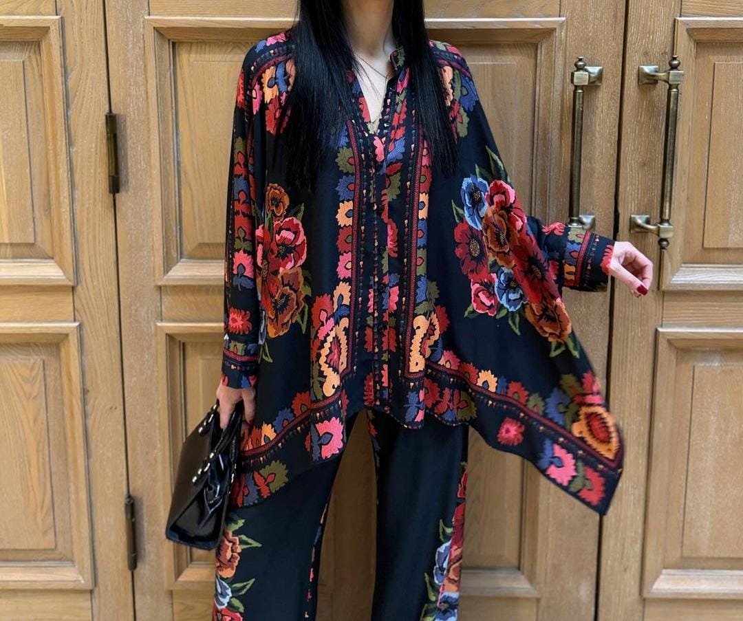 Suzani Black Co_Ord Set