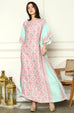 Pink Silk Kaftan HLK-0144