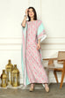 Pink Silk Kaftan HLK-0144