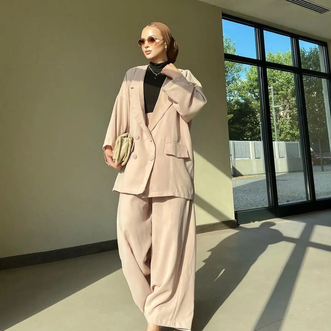 Italian Chiffon Co-ORd Set Off-white HCS-0046