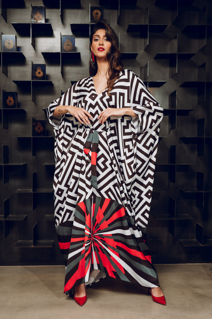 Geometric multi Kaftan HLK-0127